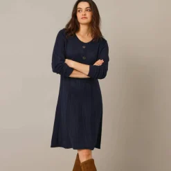 Robe pull boutonnée