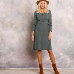 Robe pull boutonnée