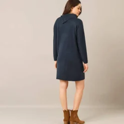 Robe pull maille torsadée