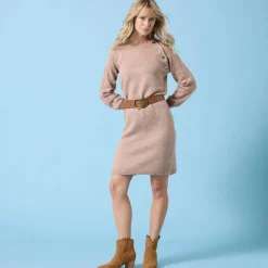 Robe pull Spécial Petites, maille fantaisie toucher doux