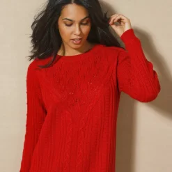 Robe pull torsadée