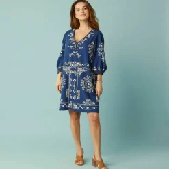 Robe évasée Spécial Petites, imprimé bicolore