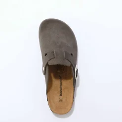 Sabots croûte de cuir avec boucle réglable