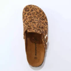 Sabots croûte de cuir avec boucle réglable