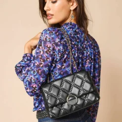 Sac matelassé bandoulière chaîne