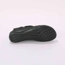 Sandales bicolores en cuir extra souple