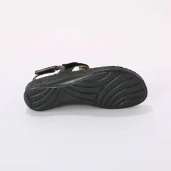 Sandales bicolores en cuir ultra souple