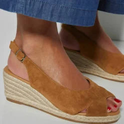 Sandales compensées corde à talon et bout ouverts