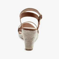 Sandales compensées talon corde