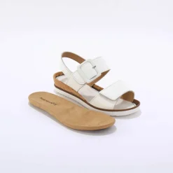 Sandales cuir ouverture totale