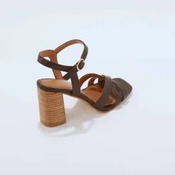 Sandales cuir à talon