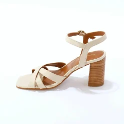 Sandales cuir à talon