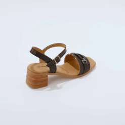 Sandales cuir à talon
