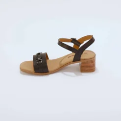 Sandales cuir à talon