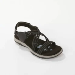 Sandales de marche brides élastiquées et scratchées