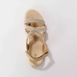 Sandales de marche brides élastiquées et scratchées