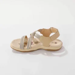 Sandales de marche brides élastiquées et scratchées