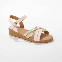 Sandales multibrides compensées