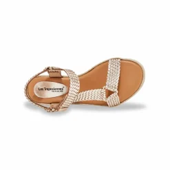 Sandales plates en cuir tressé Hipsto