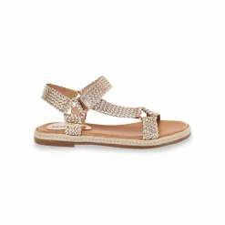 Sandales plates en cuir tressé Hipsto