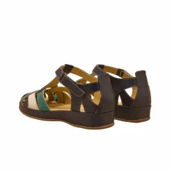 Sandales salomées cuir largeur confort