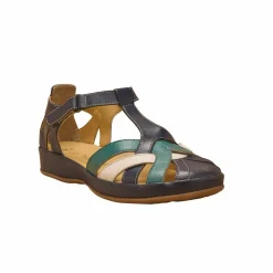 Sandales salomées cuir largeur confort
