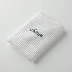 Serviette de bain nid d'abeille Colombine®, personnalisable, 240 g/m2