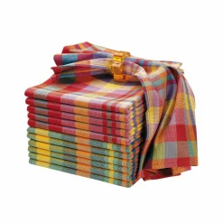 Serviette de table carreaux Madras - Lots