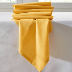 Serviette de table unie - lot de 6