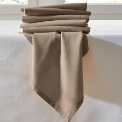 Serviette de table unie - lot de 6