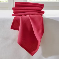 Serviette de table unie - lot de 6