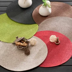 Set de table rond bambou - Lot de 4