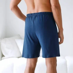 Short de pyjama coton bleu marine
