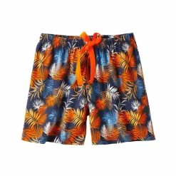 Short de pyjama en coton - imprimé tropical