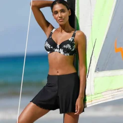 Short-jupette de bain boxer intégré Solaro