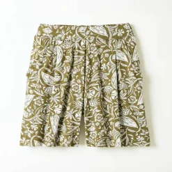 Short large fluide imprimé