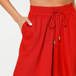 Short large fluide uni, viscose