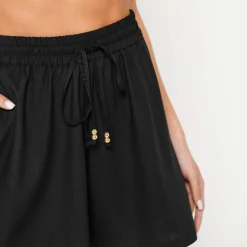 Short large fluide uni, viscose