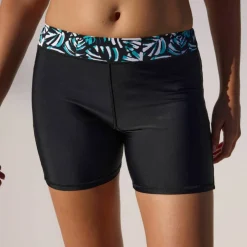 Short long de bain ceinture imprimée Upala