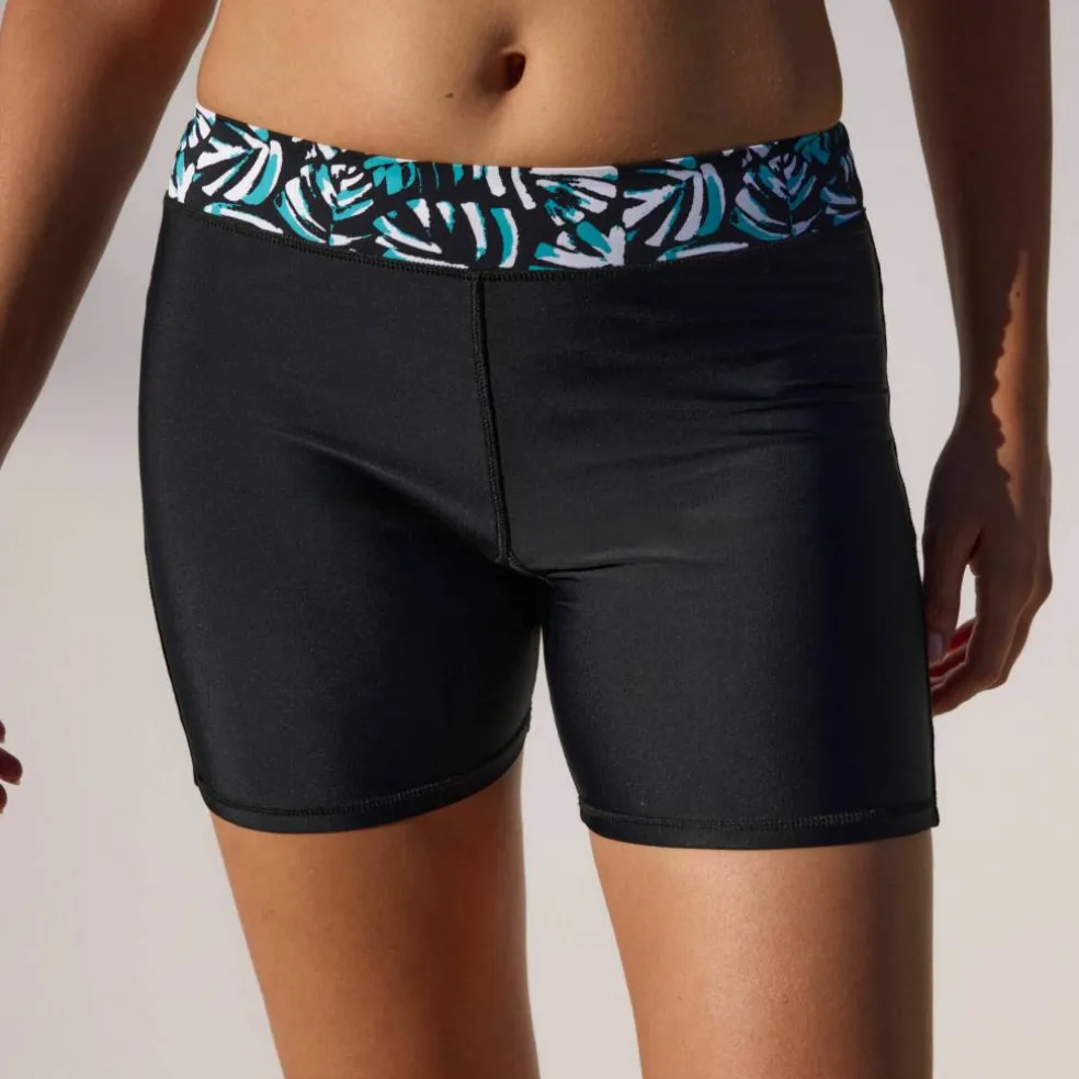 Short long de bain ceinture imprimée Upala
