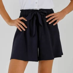 Short noué viscose fluide, uni