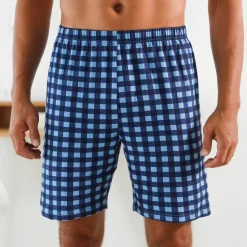Short pyjama coton carreaux
