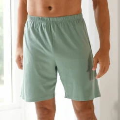Short pyjama coton uni