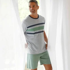 Short pyjama coton uni