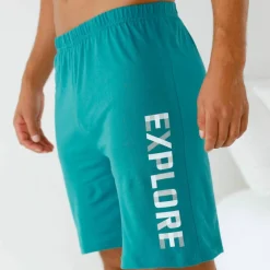 Short pyjama uni avec motif