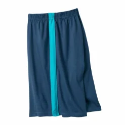 Short pyjama uni bande contrastée