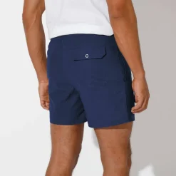 Short toile ceinture élastiquée