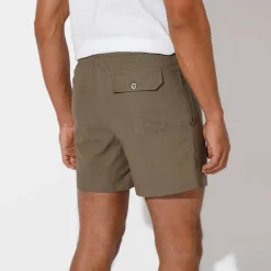 Short toile ceinture élastiquée