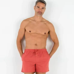 Short toile ceinture élastiquée