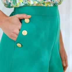 Short ville boutonné effet 